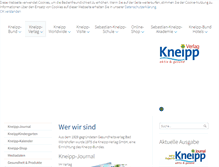 Tablet Screenshot of kneippverlag.de